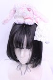画像1: 牧場仕立て / うさぎヘッドドレス  ツイード O-25-12-18-1069-LO-SH-IG-OS (1)