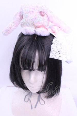画像: 牧場仕立て / うさぎヘッドドレス  ツイード O-25-12-18-1069-LO-SH-IG-OS