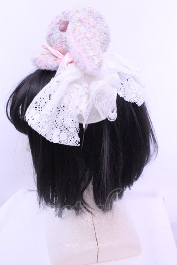 画像3: 牧場仕立て / うさぎヘッドドレス  ツイード O-25-12-18-1069-LO-SH-IG-OS (3)