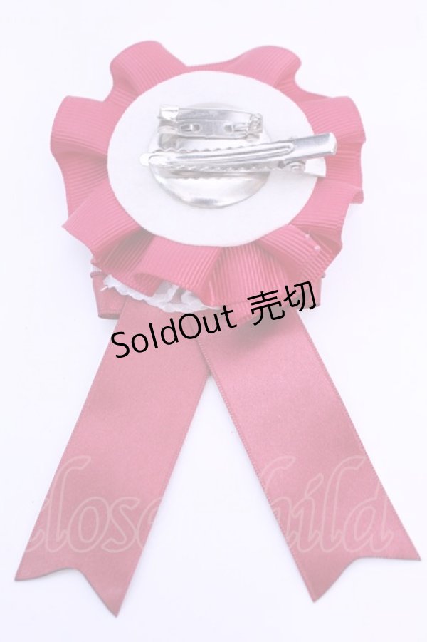 画像3: MERCI MEL / いちごマカロンロゼット  アカ O-25-12-18-1070-LO-AC-IG-ZT485-F001 (3)