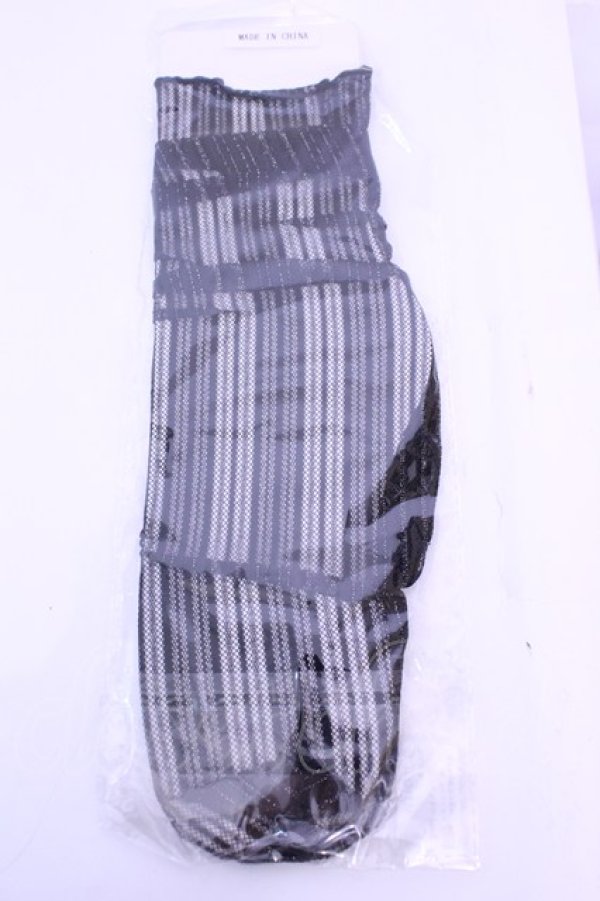 画像1: axes femme / シアーストライプソックス  クロ O-25-12-18-1082-AX-ZA-OW-OS (1)