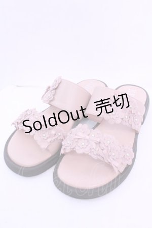 画像: PINK HOUSE / フラワーモチーフ付きサンダル 3（M） ピンク O-25-12-18-1083-LO-SH-OW-ZTK002
