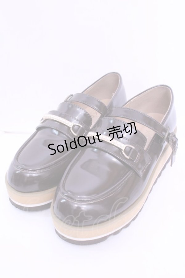 画像1: axes femme / ストラップ付ローファー S ブラウン O-25-12-18-1084-AX-SH-OW-ZTK002 (1)