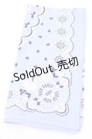 画像: PINK HOUSE / ハンカチーフ  2000年 くま　バンダナサックス O-25-12-18-1013-LO-ZA-IG-OS