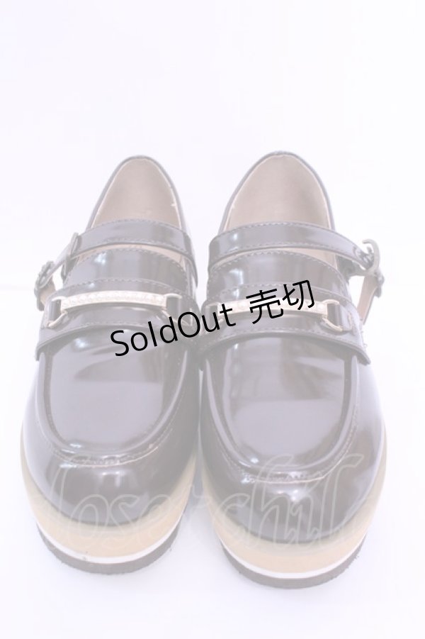 画像2: axes femme / ストラップ付ローファー S ブラウン O-25-12-18-1084-AX-SH-OW-ZTK002 (2)