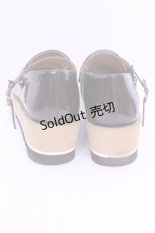 画像3: axes femme / ストラップ付ローファー S ブラウン O-25-12-18-1084-AX-SH-OW-ZTK002 (3)