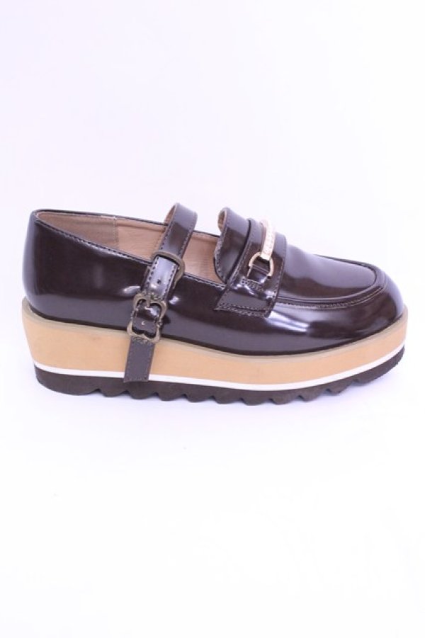 画像8: axes femme / ストラップ付ローファー S ブラウン O-25-12-18-1084-AX-SH-OW-OS (8)