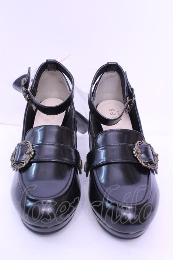 画像2: axes femme / 2wayヒールパンプス M クロ O-25-12-18-1085-AX-SH-OW-OS (2)