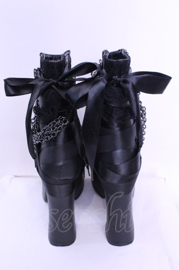 画像3: Demonia / CHARADE-110　厚底ブーツ UK6 ブラック O-25-12-18-1086-PU-SH-OW-OS (3)