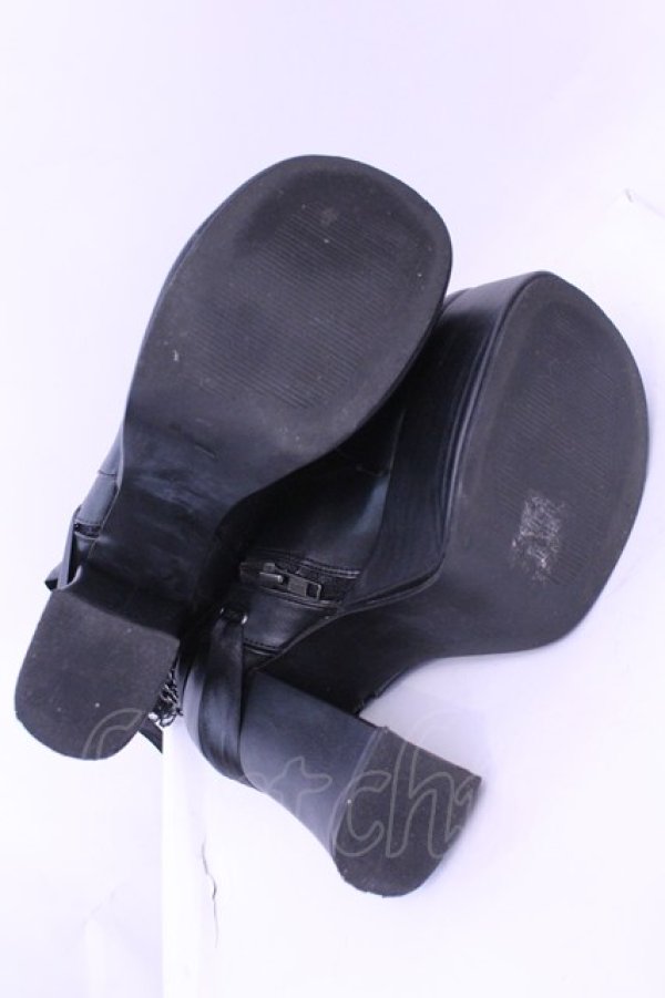 画像4: Demonia / CHARADE-110　厚底ブーツ UK6 ブラック O-25-12-18-1086-PU-SH-OW-OS (4)