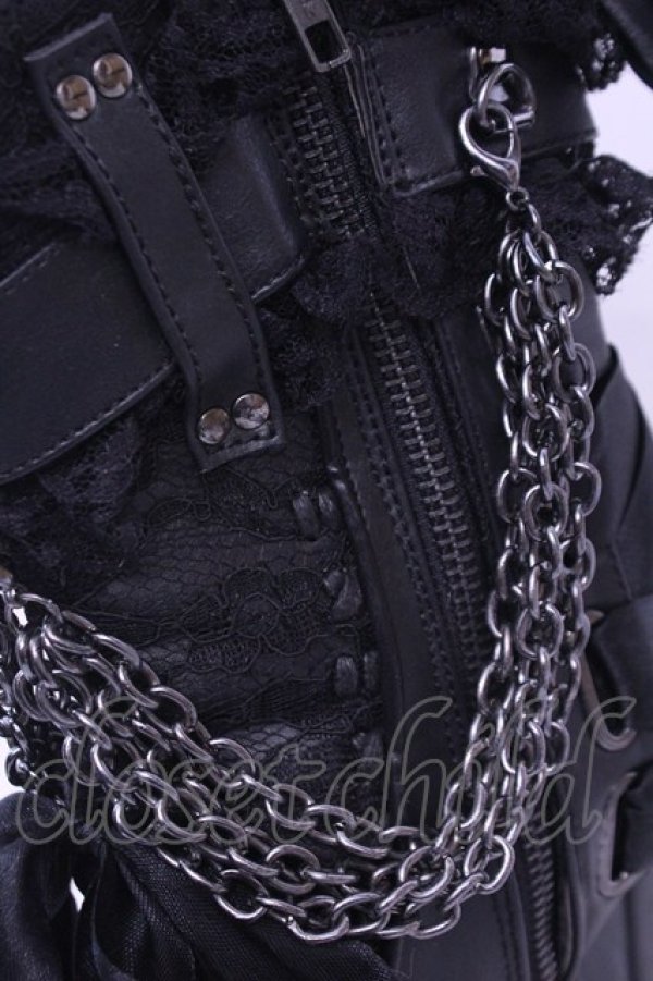 画像9: Demonia / CHARADE-110　厚底ブーツ UK6 ブラック O-25-12-18-1086-PU-SH-OW-OS (9)