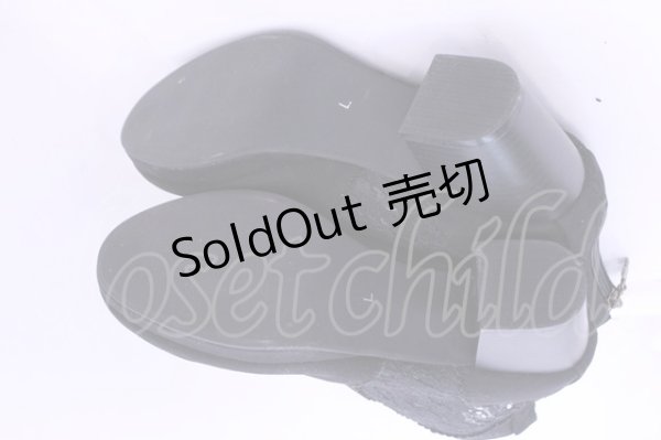 画像4: axes femme / レース切り替えブーツ L クロ O-25-12-18-1087-AX-SH-OW-ZT-K017 (4)