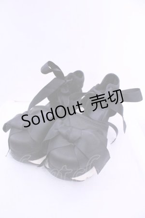 画像: merry jenny / リボンスニーカーサンダル L クロ O-25-12-18-1088-LO-SH-OW-ZTK002