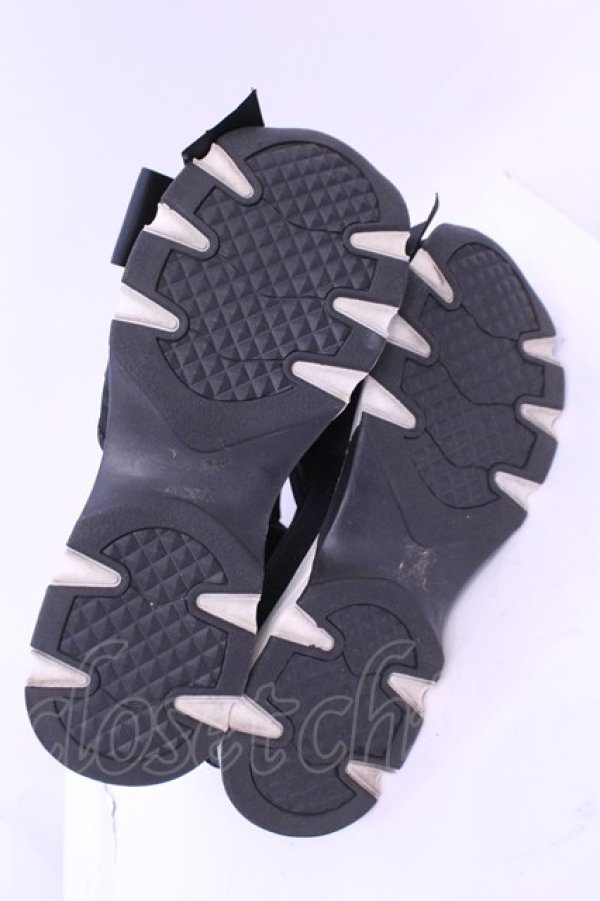 画像4: merry jenny / リボンスニーカーサンダル L クロ O-25-12-18-1088-LO-SH-OW-OS (4)