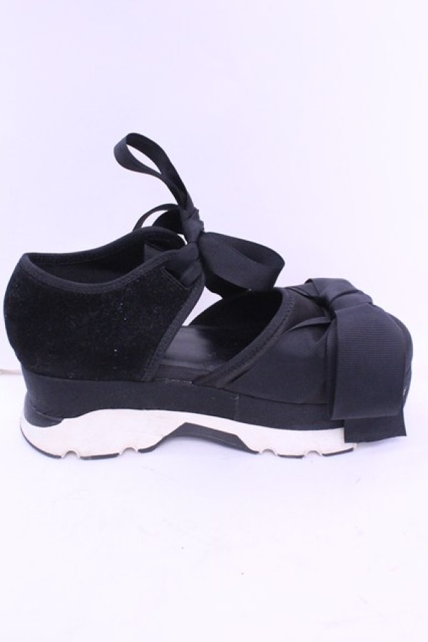 画像5: merry jenny / リボンスニーカーサンダル L クロ O-25-12-18-1088-LO-SH-OW-OS (5)