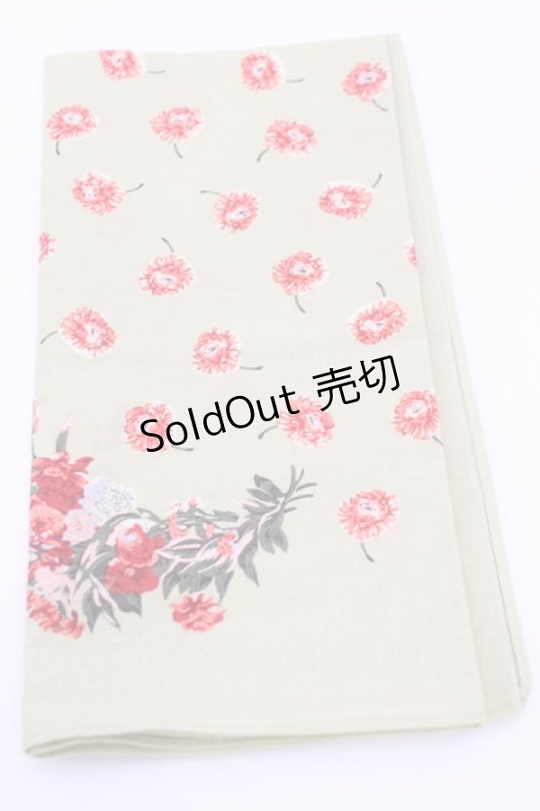 画像3: PINK HOUSE / ハンカチーフ  フラワー柄グリーン O-25-12-18-1018-LO-ZA-IG-OS (3)