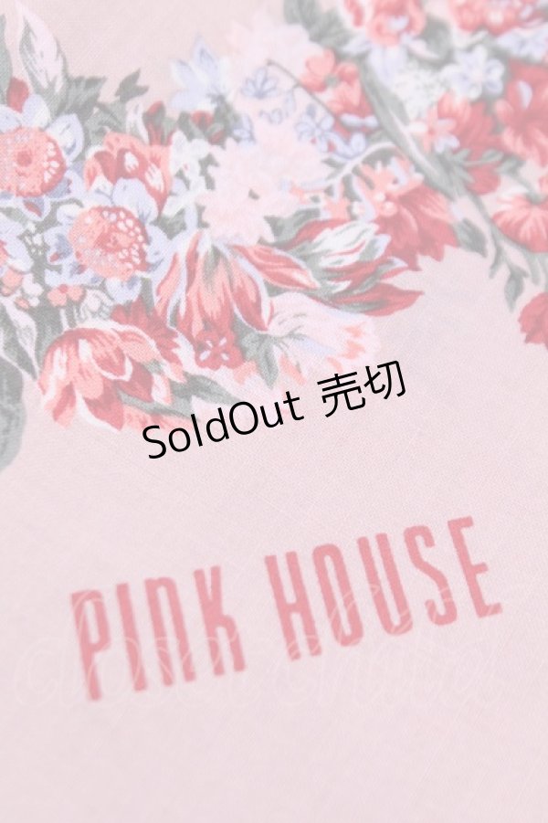 画像2: PINK HOUSE / ハンカチーフ  フラワー柄ピンク O-25-12-18-1019-LO-ZA-IG-OS (2)