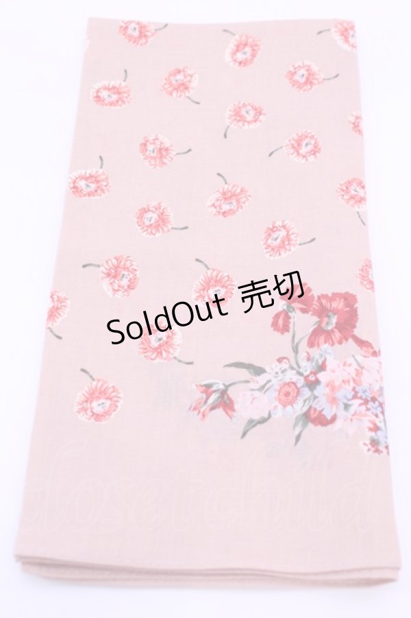 画像3: PINK HOUSE / ハンカチーフ  フラワー柄ピンク O-25-12-18-1019-LO-ZA-IG-OS (3)