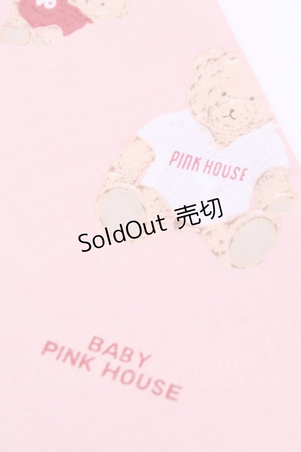 画像2: PINK HOUSE / ハンカチーフ  くま柄ピンク O-25-12-18-1020-LO-ZA-IG-OS (2)