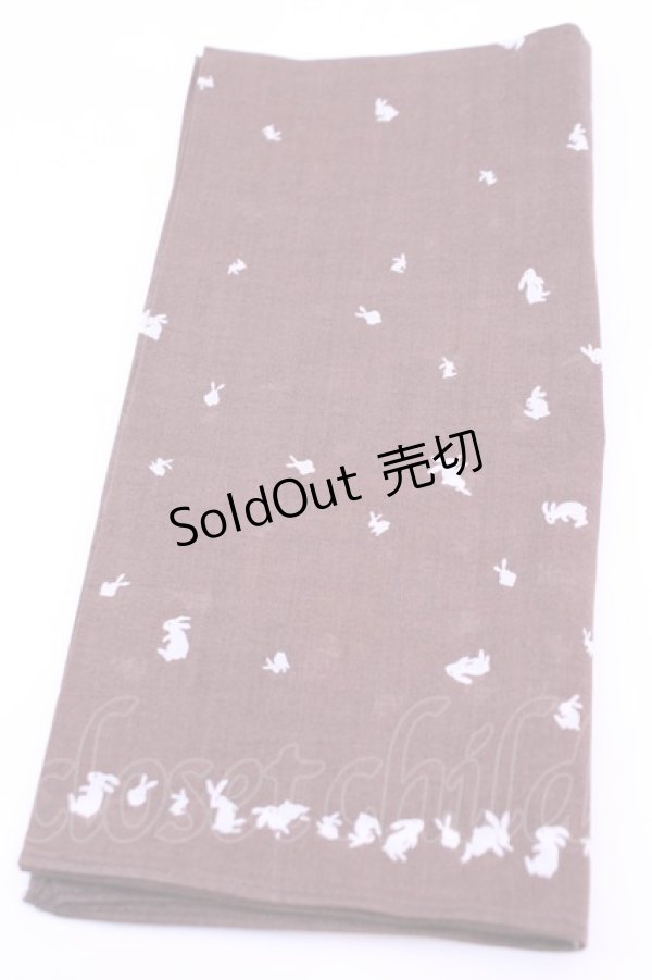 画像3: INGEBORG / ハンカチーフ  うさぎブラウン O-25-12-18-1023-LO-ZA-IG-OS (3)