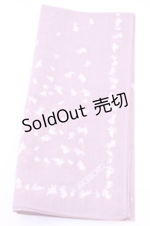 画像: INGEBORG / ハンカチーフ  うさぎピンク O-25-12-18-1025-LO-ZA-IG-OS