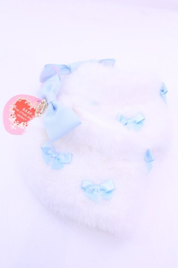 画像1: BABY,THE STARS SHINE BRIGHT / Cherie de Neigeアンクルカバー  シロ×サックス O-25-12-18-1028-BA-ZA-OW-OS (1)