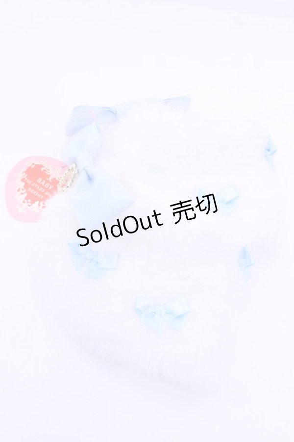 画像1: BABY,THE STARS SHINE BRIGHT / Cherie de Neigeアンクルカバー  シロ×サックス O-25-12-18-1028-BA-ZA-OW-ZT422-F002 (1)