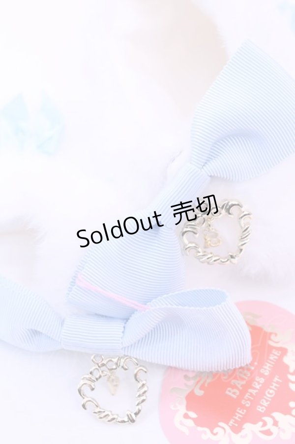 画像2: BABY,THE STARS SHINE BRIGHT / Cherie de Neigeアンクルカバー  シロ×サックス O-25-12-18-1028-BA-ZA-OW-ZT422-F002 (2)