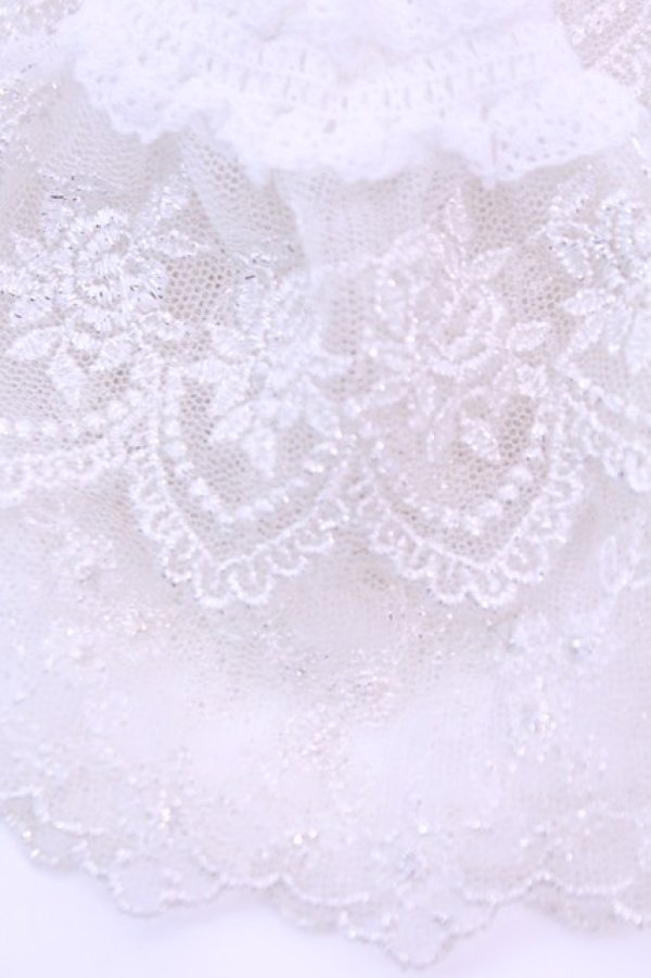 画像2: ATELIER PIERROT / レースカフス  ホワイト O-25-12-18-1031-EL-ZA-OW-OS (2)