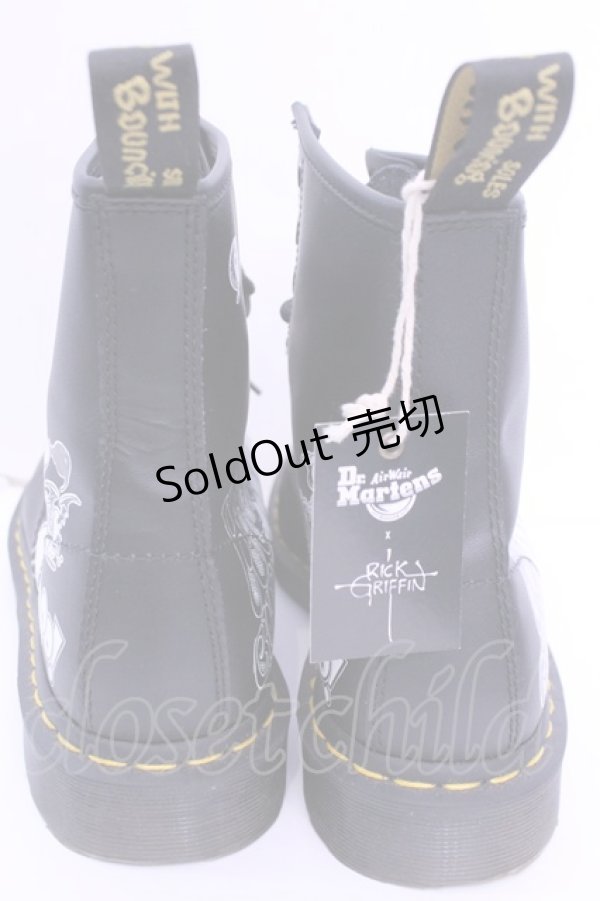 画像5: Dr.Martens （Getta Grip） / ×RICK GRIFFIN 1460 8ホールブーツ UK7 ブラック O-25-12-18-1032-PU-SH-IG-OS (5)