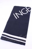 画像1: INGEBORG / ハンカチーフ  ロゴクロ O-25-12-18-1005-LO-ZA-IG-OS (1)