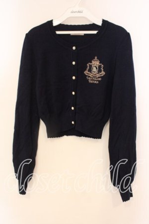 画像: Amavel / Theatreland Emblemカーディガン  ネイビー O-25-12-18-070-CA-TO-IG-OS