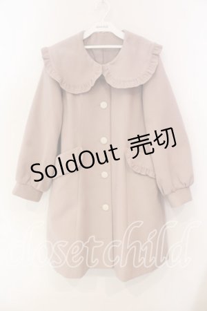 画像: Amavel / フリル襟コート  ピンク O-25-12-18-071-CA-OP-IG-OS