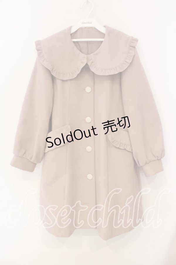 画像1: Amavel / フリル襟コート  ピンク O-25-12-18-071-CA-OP-IG-OS (1)