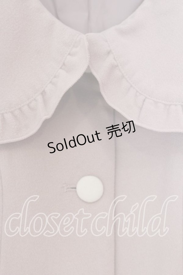 画像2: Amavel / フリル襟コート  ピンク O-25-12-18-071-CA-OP-IG-OS (2)