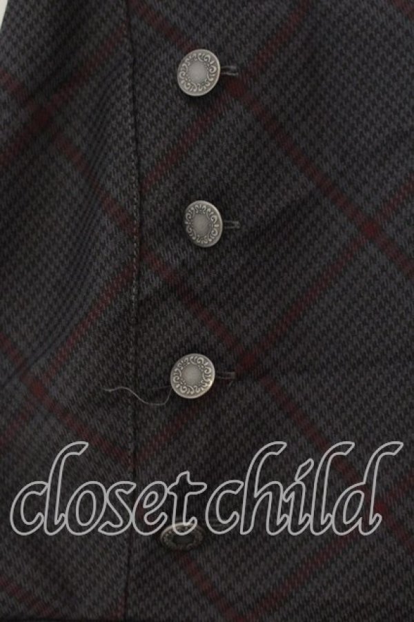 画像2: axes femme / Ｗ釦フィッシュテールジャンパースカート M グレー O-25-12-18-072-AX-OP-OW-OS (2)