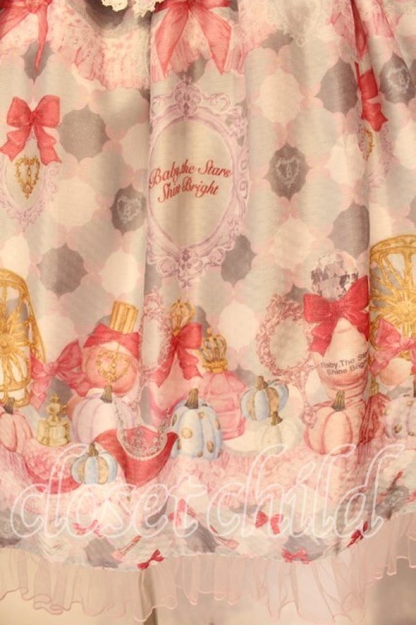 画像3: BABY,THE STARS SHINE BRIGHT / Princess Cosmetics Dreamy Palette柄Heartジャンパースカート  グレー×ピンク O-25-12-18-006-BA-OP-IG-OS (3)