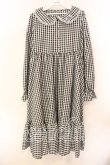 画像1: FLC / 星名桜子/ギンガムチェックワンピース Ｍ クロ×シロ O-25-12-18-007-0-OP-IG-OS (1)