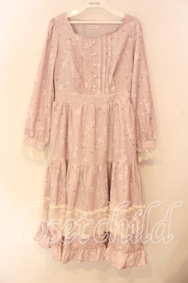 画像1: axes femme / SAKURAティアードワンピース F ピンク O-25-12-18-086-AX-OP-OW-OS (1)