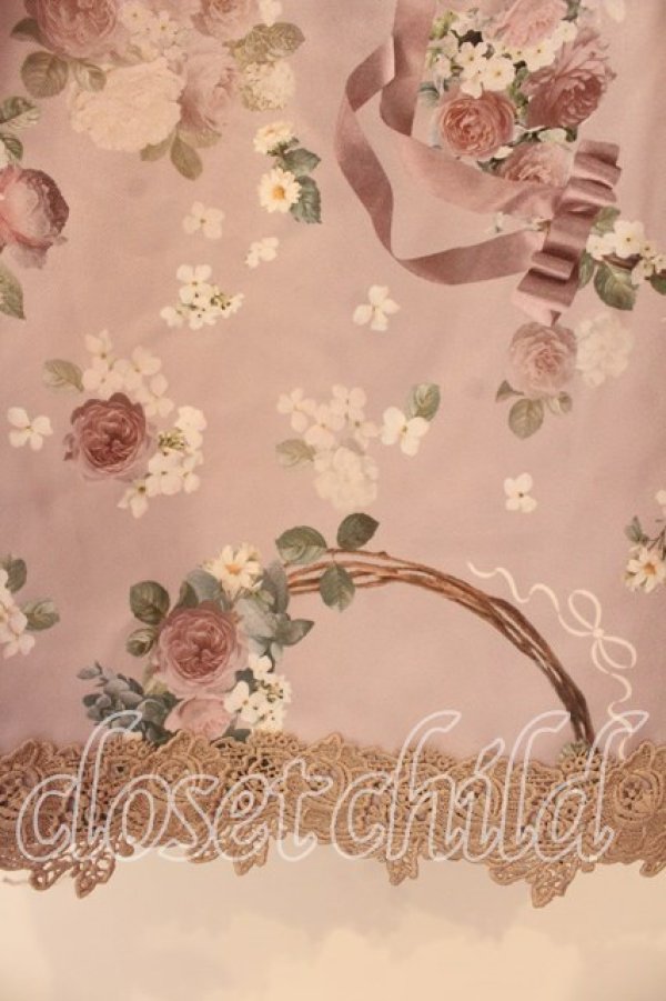 画像2: axes femme / ローズリース柄スカート F ラベンダー O-25-12-18-087-AX-SK-OW-OS (2)