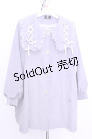 画像: Rojita / レースアップカラーAラインコート  グレー O-25-12-18-2041-LO-CO-IG-OS