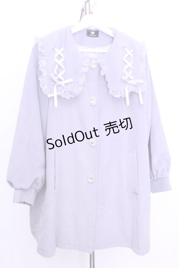 画像1: Rojita / レースアップカラーAラインコート  グレー O-25-12-18-2041-LO-CO-IG-OS (1)