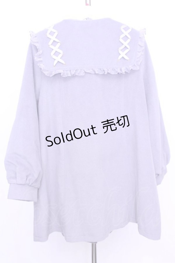 画像4: Rojita / レースアップカラーAラインコート  グレー O-25-12-18-2041-LO-CO-IG-OS (4)