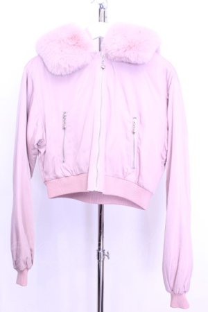 画像: MA*RS / ファーフードブルゾン  ピンク O-25-12-18-2044-EL-JA-IG-OS