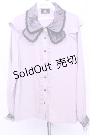 画像: Rojita / 衿レース前立てフリルブラウス  ピンク O-25-12-18-2047-LO-BL-IG-OS