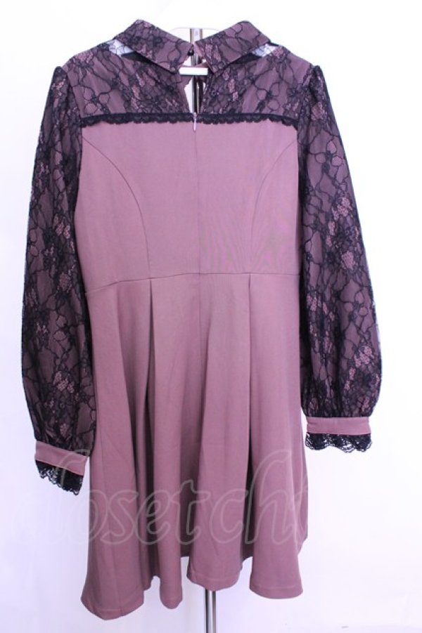 画像3: Rojita / レース切替リボンチョーカーワンピース  ピンク O-25-12-18-2048-LO-OP-IG-ZY (3)