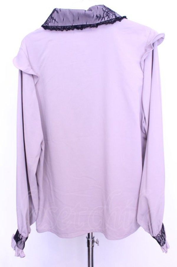 画像3: Rojita / 衿レース前立てフリルブラウス  ピンク O-25-12-18-2050-LO-BL-IG-OS (3)