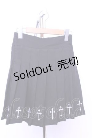 画像: MA*RS / 十字架刺繍スカート  クロ O-25-12-18-2056-EL-SK-IG-OS