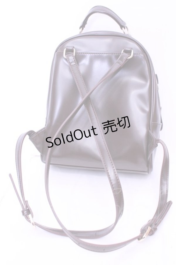 画像2: axes femme POETIQUE / レースアップミニリュック  ブラウン O-25-12-18-2063-AX-BG-OW-ZT335 (2)