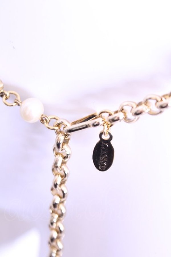 画像4: KANEKO ISAO / パールチェーンベルト  ゴールド O-25-12-18-2011-EL-AC-IG-OS (4)